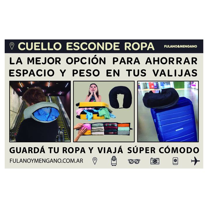 CUELLO ESCONDE ROPA - PERSONALIZADO